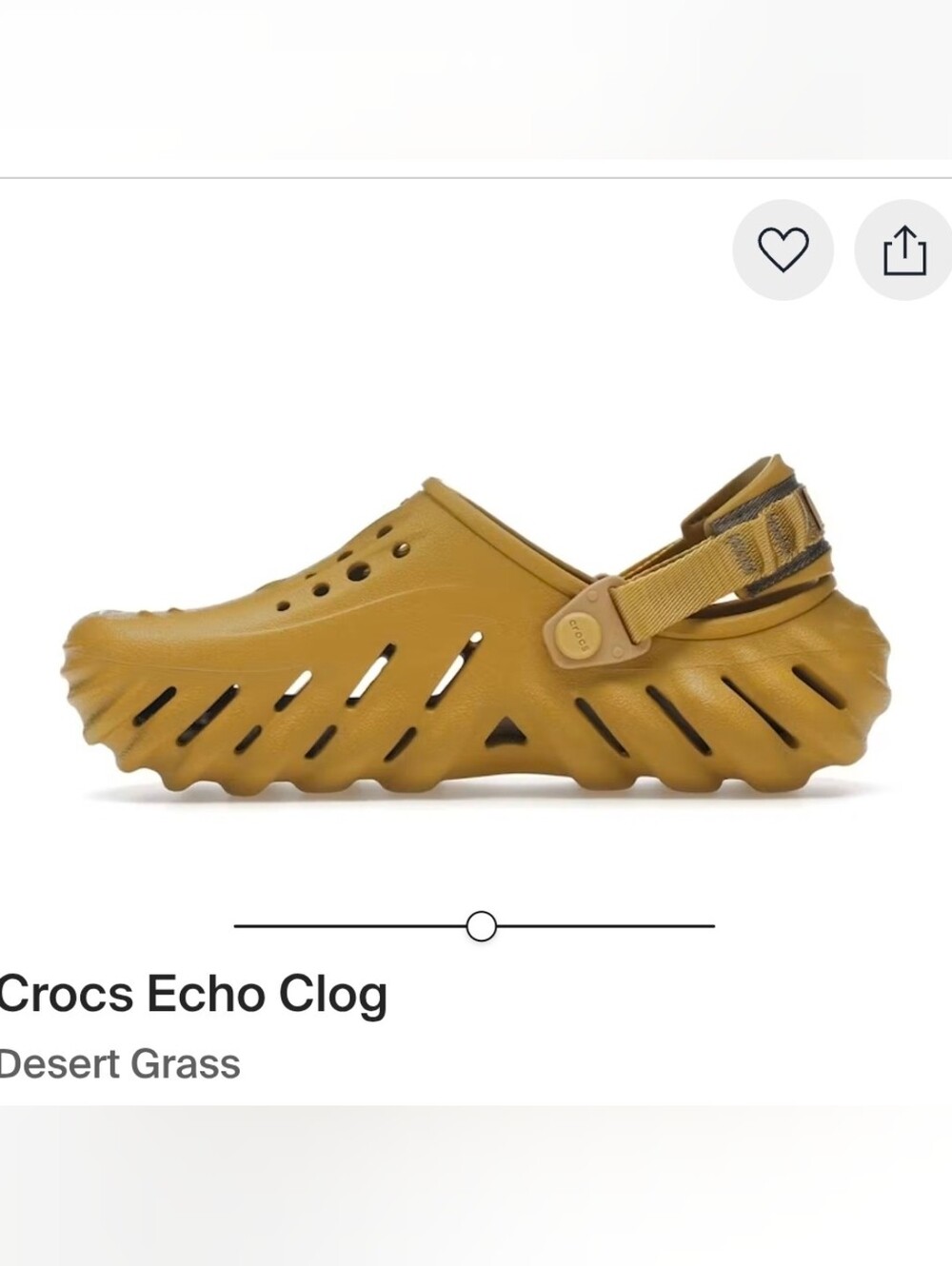 Crocs Echo Clog Desert Grass